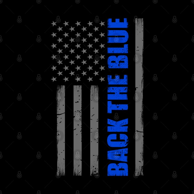 Back The Blue Thin Blue Line Flag by bluelinemotivation