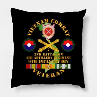 Vietnam Combat Veteran w 2nd Bn 4th Artillery - 9th ID Pillow