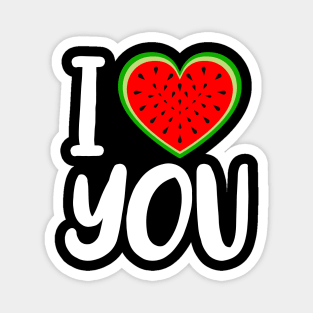 I Love Watermelon Melon Summer Vacation Seasonal Fruit Magnet