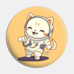 Happy Space Kitty Pin