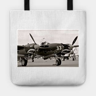 P-52 Lightning WW II Warbird Fighter Plane Tote