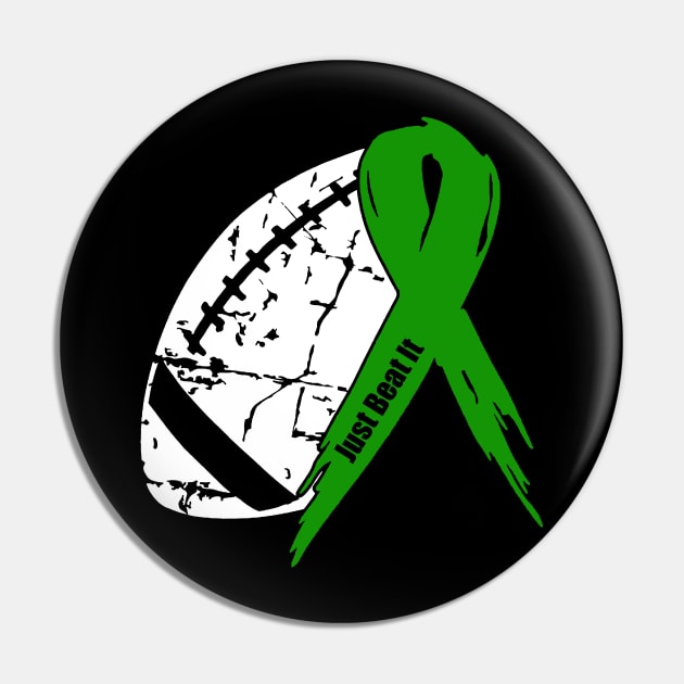 Mental Illness Awareness Football Ribbon Pin by KHANH HUYEN