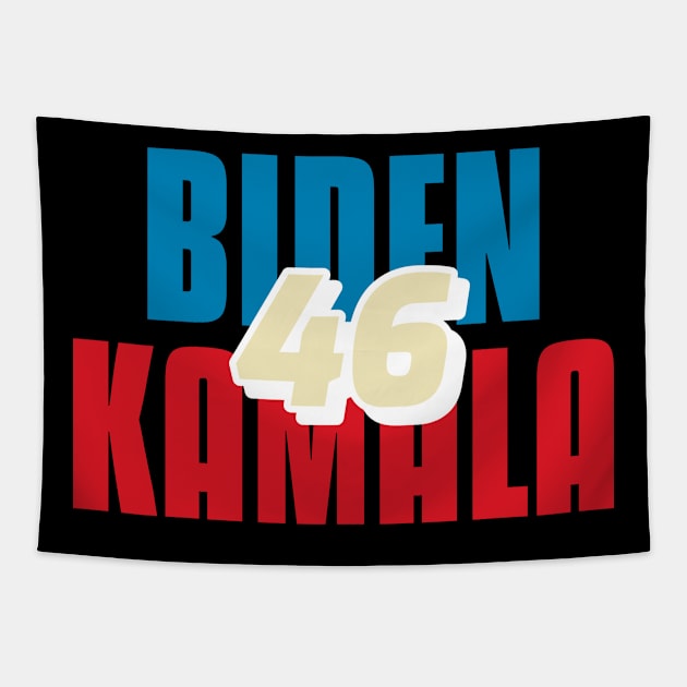 biden kamala 46 Tapestry by irvanelist