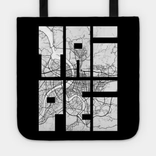 Taipei, Taiwan City Map Typography - Light Tote