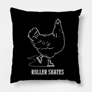 Roller skates (funny chicken) Pillow