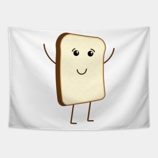 Funny piece of bread character Tapestry