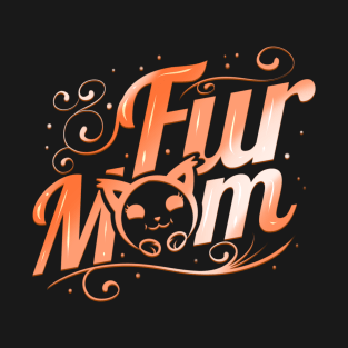 Fluffy Cat Fur Mom On Purrsday T-Shirt