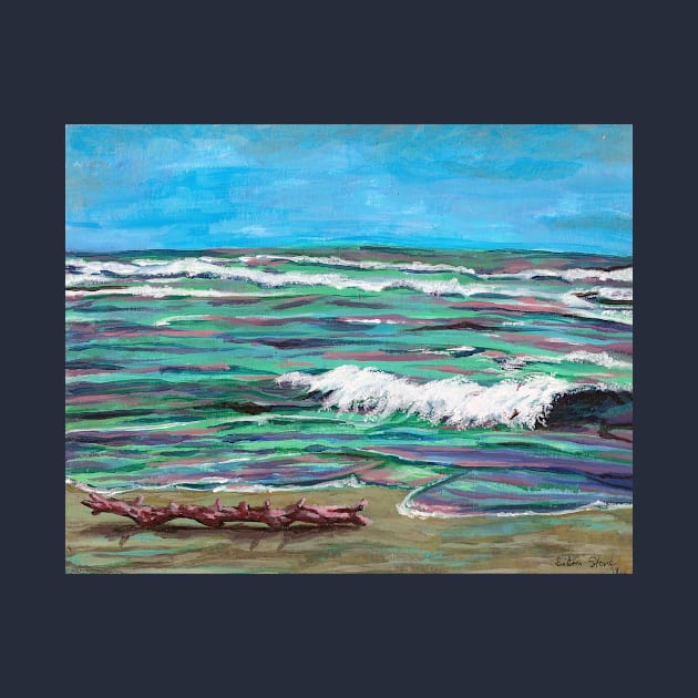 Impressionistic Ocean Painting by BrittaniRose