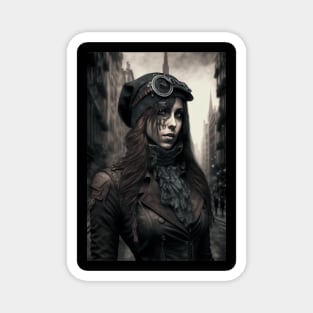 Steamgoth Woman on the Street Magnet