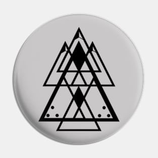 Triangles art, sacred geometry Pin