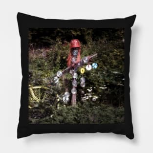 CD's and DVD's glow in the dark music scarecrow Pillow