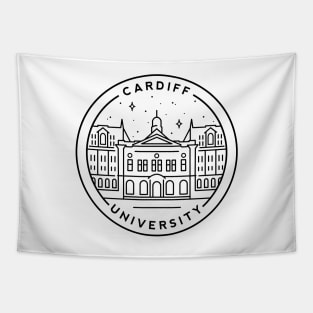 Cardiff University, South Wales Emblem - White Tapestry