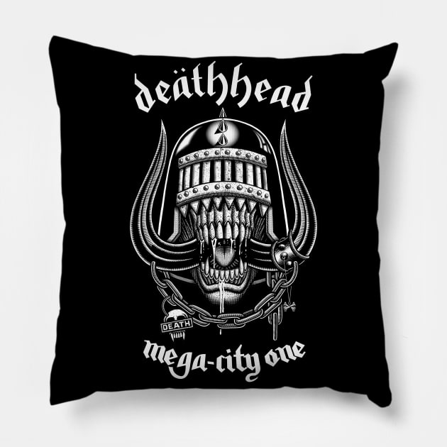 Deathhead Pillow by PeligroGraphics
