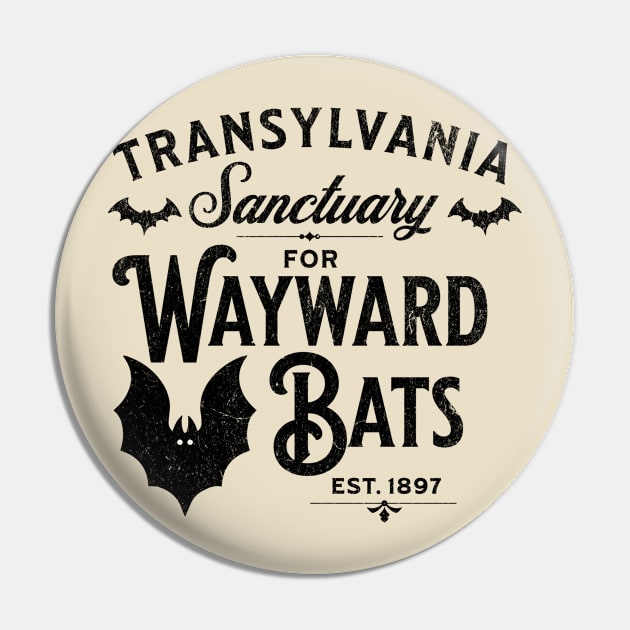 Transylvania Sanctuary for Wayward Bats Light Pin by PUFFYP