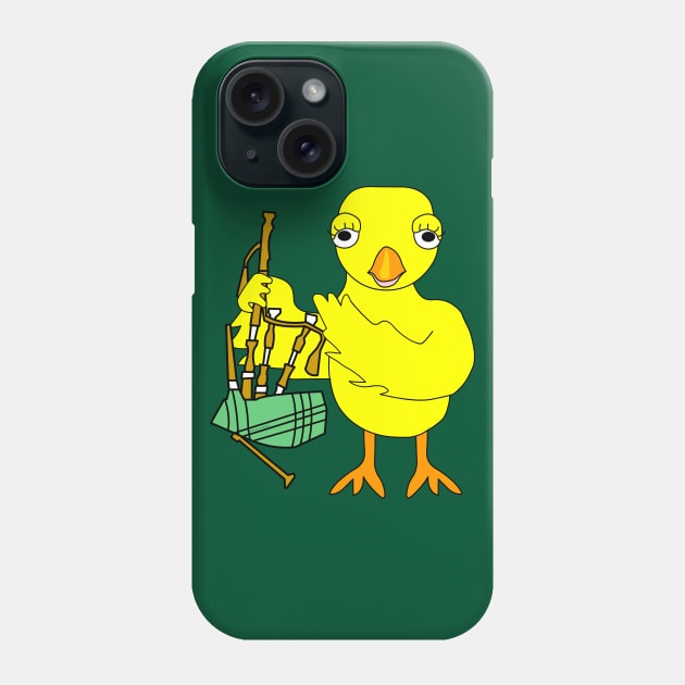 Bagpipe Chick Phone Case by Barthol Graphics