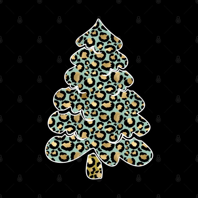 Merry Christmas Leopard Tree Emoji  X-mas Holiday by Johner_Clerk_Design