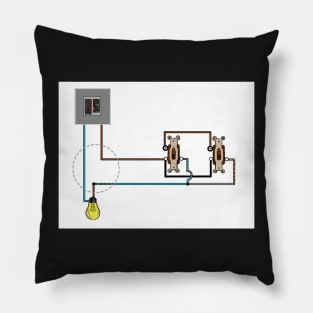 UK Two-Way Switch Wiring Diagram Pillow