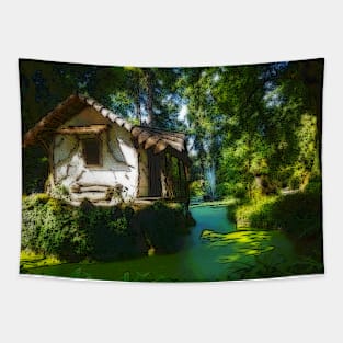 Pond House at Quinta Da Aveleda Tapestry