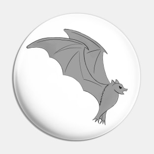 Gray Bat in Flight Pin