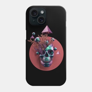 skull thinking Phone Case