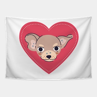 My Chihuahua is my Valentine Tapestry