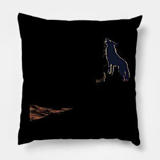 Wolf Wildlife Corridors Pillow