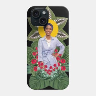 ilhan omar flower for worlds Phone Case