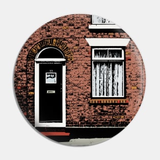 77 Barton Street, Macclesfield / Ian Curtis Original Fan Art Design Pin