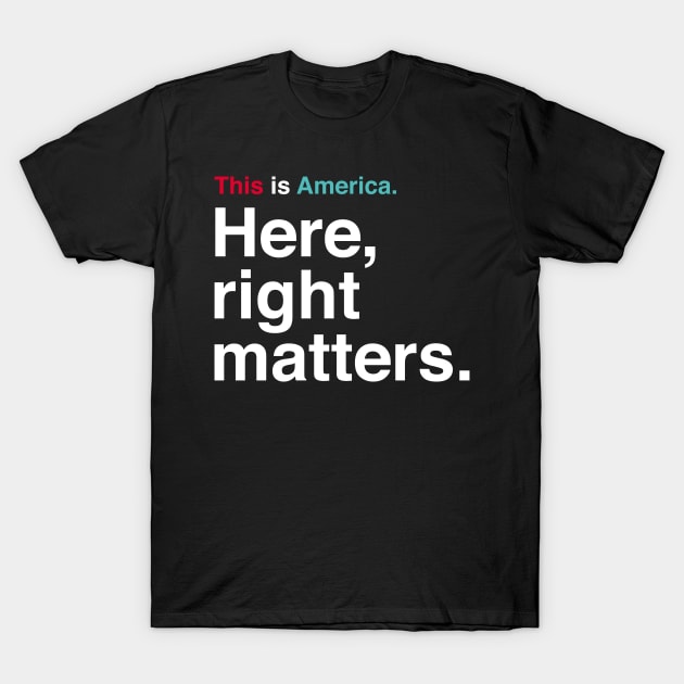 Here, Right Matters Col Vindman Impeachment Quote T-Shirt Here, Right Matters Col Vindman Impeachment Quote T-Shirt