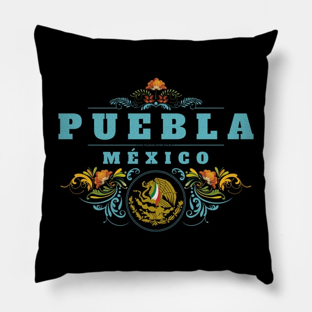Puebla, México Pillow by vjvgraphiks
