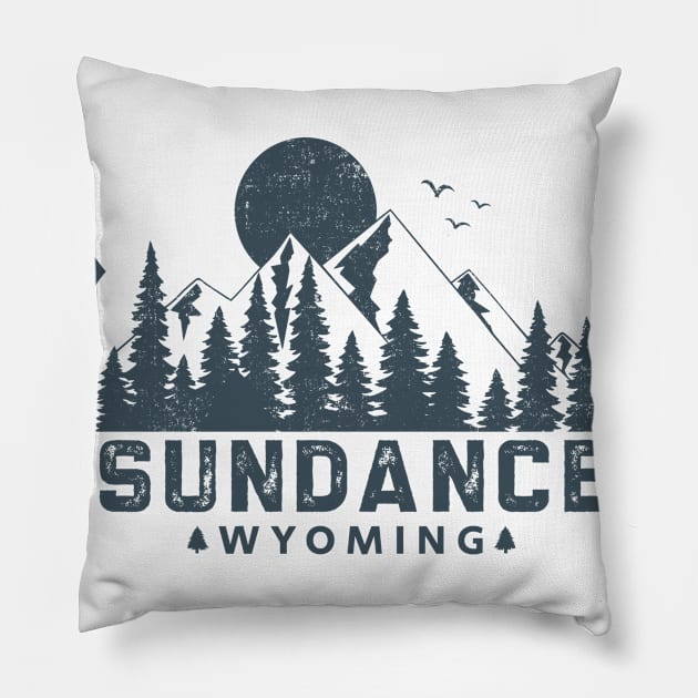 Sundance Wyoming Mountain View Pillow by HomeSpirit