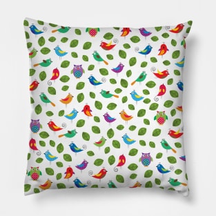 Colorful birds Pillow