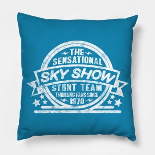 1970 - The Sensational Sky Show (Blue - Worn) Pillow