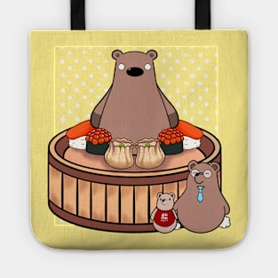 Sushi and bear Tote