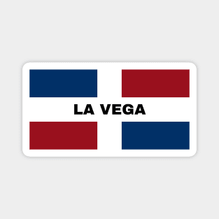 La Vega City in Dominican Republic Flag Magnet
