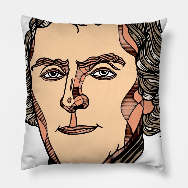 Thomas Jefferson Pillow by Shapwac12