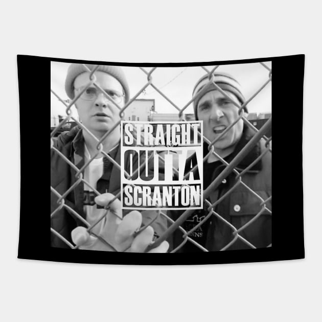 Straight Outta Scranton Tapestry by juliusredmon