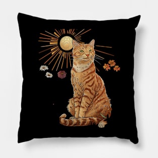 Cat Tarot Feline Fortune Teller Pillow