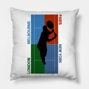 Tennis Grand Slam Courts Pillow