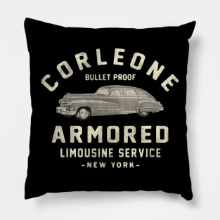 Corleone Limousine Service 2 © Buck Tee Originals Pillow