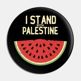 I stand with palestine Pin