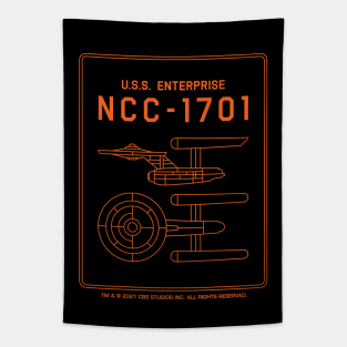 USS Enterprise NCC-1701 Schematic Tapestry