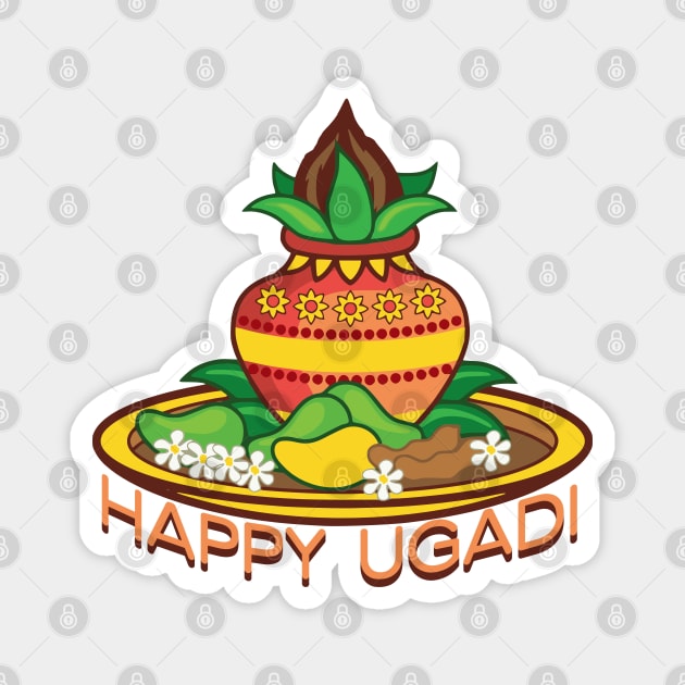 Happy Ugadi Magnet by HolidayBug
