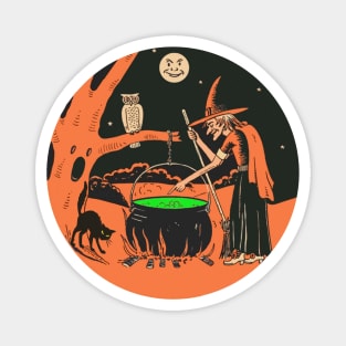 Halloween Night Witch Magnet