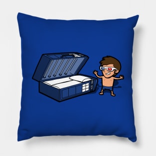 Tan In Style Funny Summer Cartoon For Sci-fi Fans Pillow