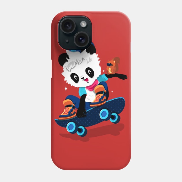 Skater Panda Phone Case by franberbegal