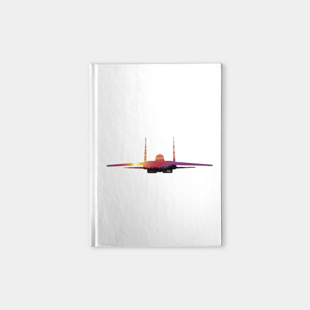 F15 Sunset River Silhouette - F15 - Notebook | TeePublic
