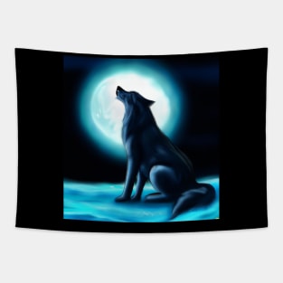 Wolf moon Tapestry