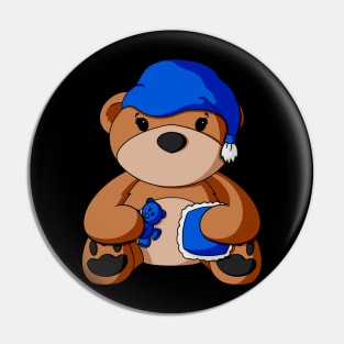 Bedtime Teddy Bear Pin