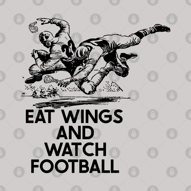 Eat Wings and Watch Football by SharksOnShore